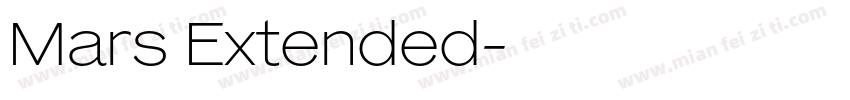 Mars Extended字体转换